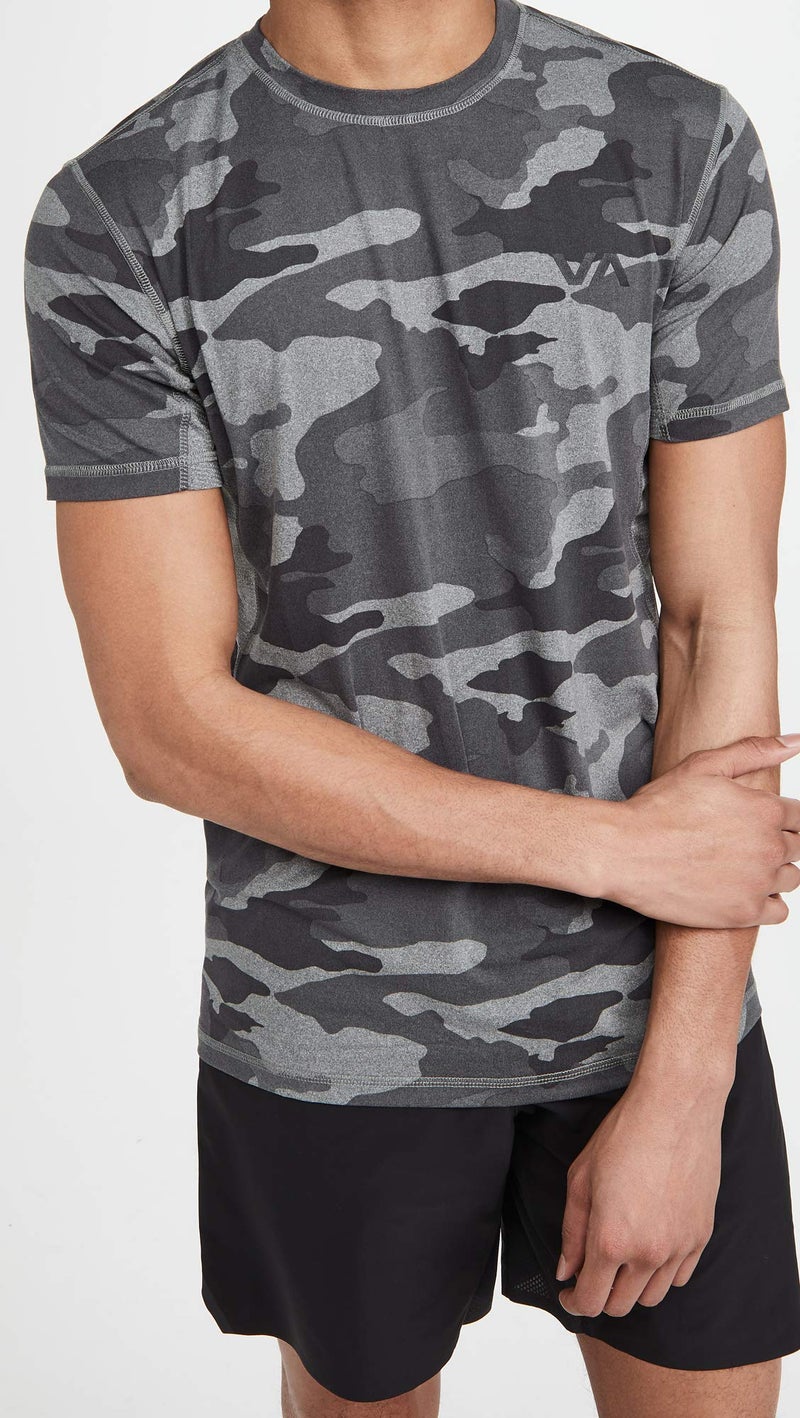 RVCA mens Sport Vent Short Sleeve Crew Neck Pocket T-shirt T Shirt, Camo, Large US - Image 2